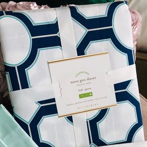 Pottery Barn Nova Geo Cotton Duvet F/Q
